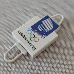 Lillehammer Olympic '94 Ski Ticket Lift Holder - Norway Winter Olympics RARE